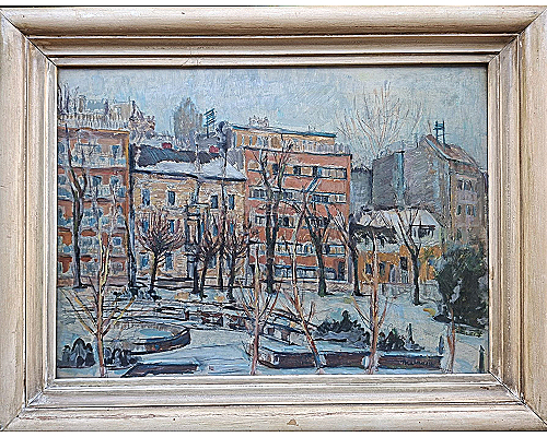 Ribnjak zimi, Zagreb