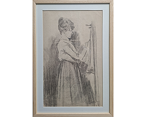 Djevojka uz štafelaj