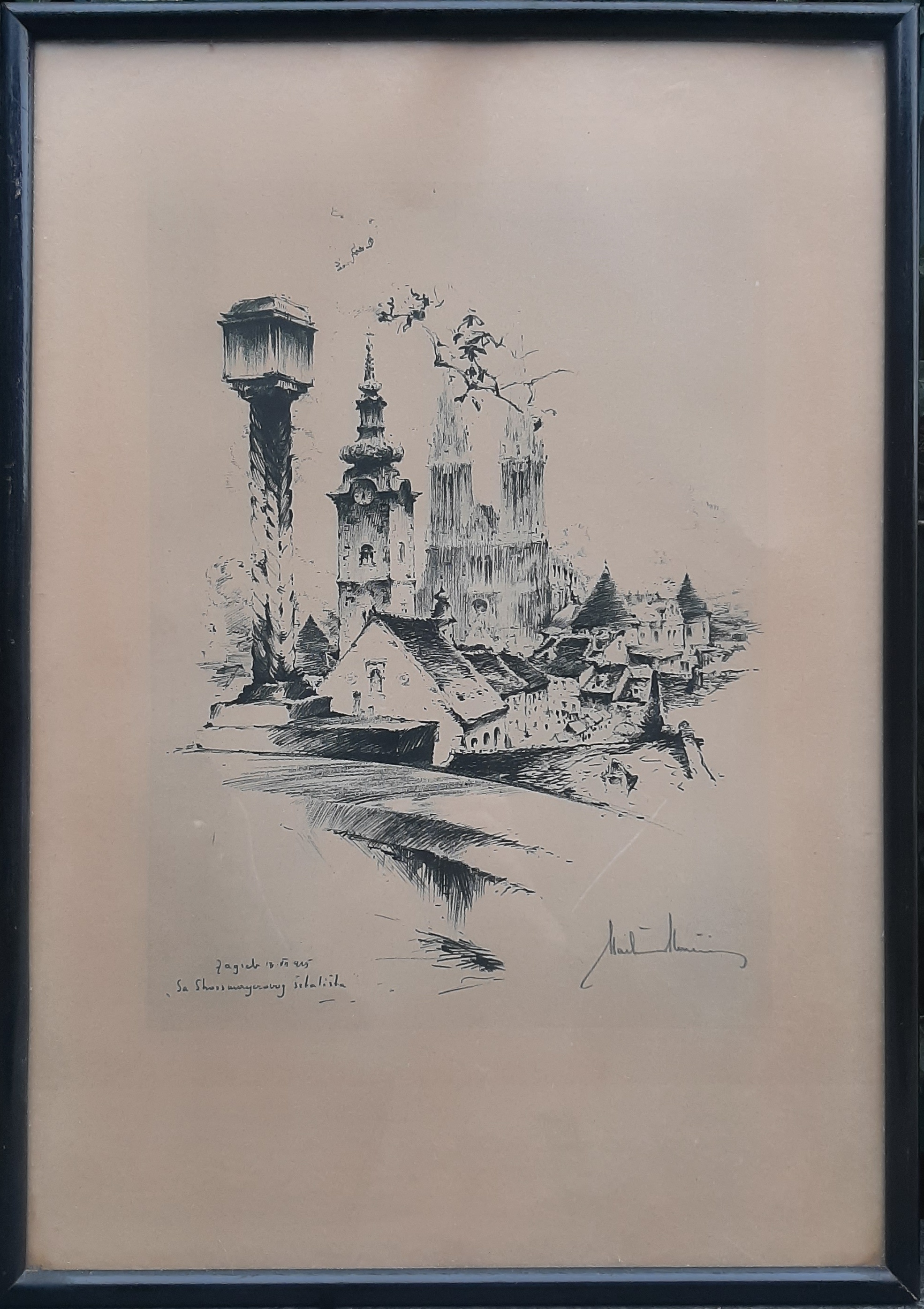 Zagreb, sa Strossmayerovog šetališta Zagreb, sa Strossmayerovog šetališta